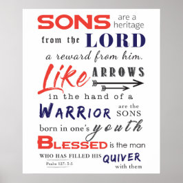 Poster Filhos são uma herança do Senhor