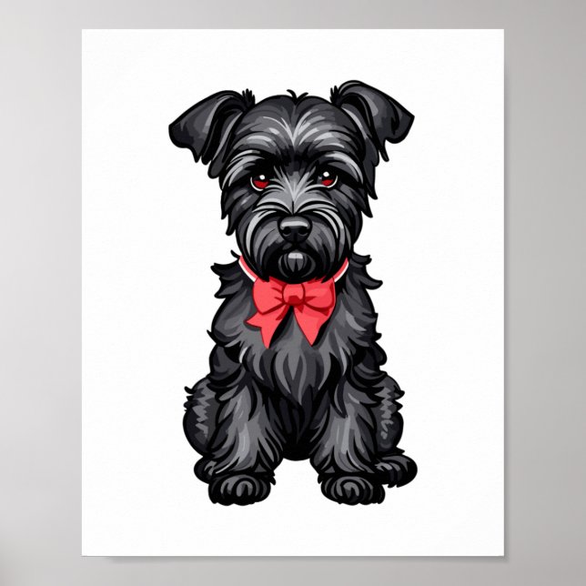 Poster Filhote de Miniatura Schnauzer (Frente)