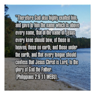 Pôster Filipenses 2:9-11 WEBU