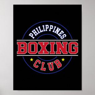 Poster Filipinas Boxer Club Gym Boxer Filipino Pinoy P