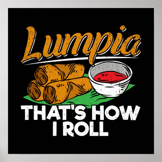 Poster Filipinas: Filipino Lumpia Comida Cote (Frente)