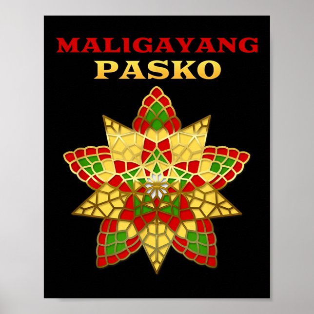 Poster Filipinas Pilipinas Filipino Natal Parol Xma (Frente)