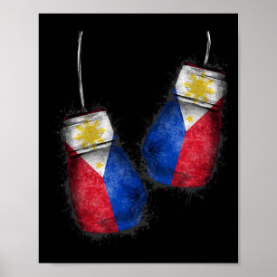 Poster Filipino Boxers Camisa Ventiladores Bandeiras Luva