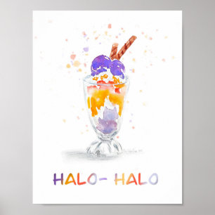 Poster Filipino / Filipino Halo Halo Watercolor