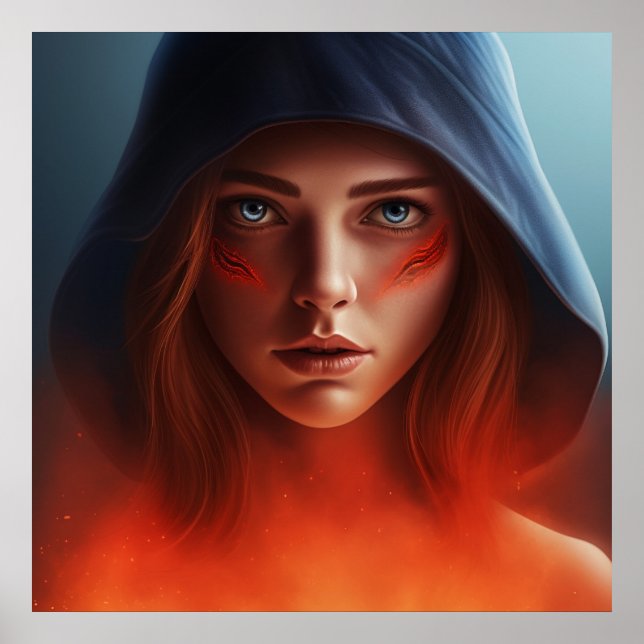 Poster Fille Super-Héros (Frente)