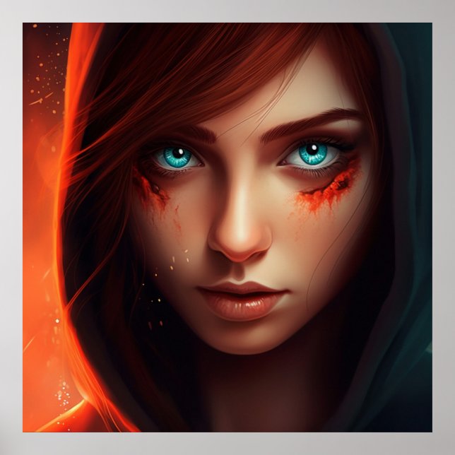 Poster Fille Super-Héros (Frente)