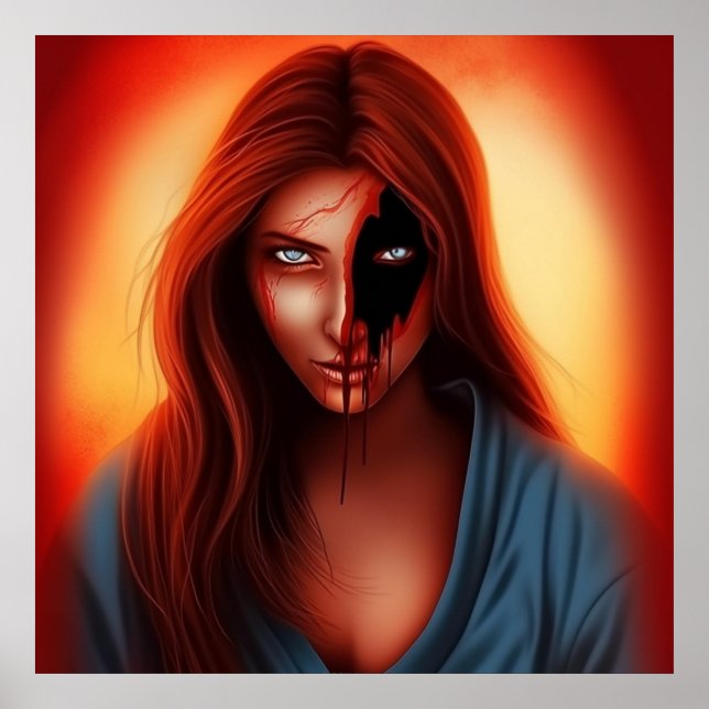 Poster Fille Super Héros (Frente)