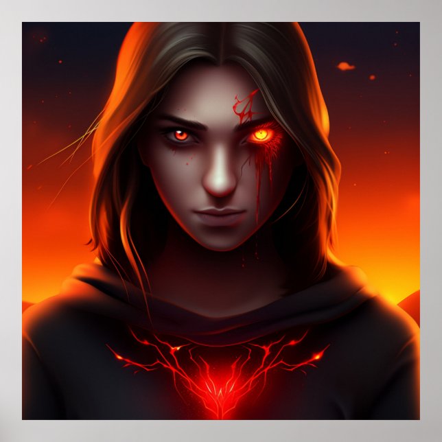 Poster Fille Super Héros (Frente)