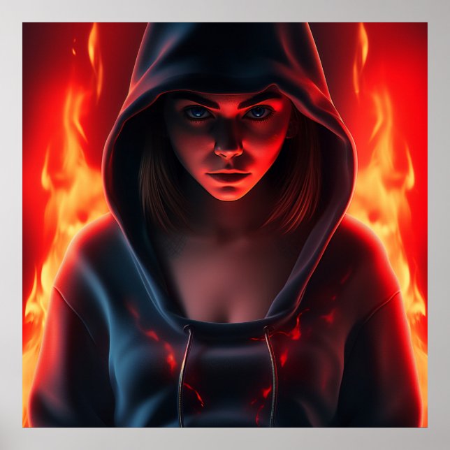 Poster Fille Super Héros (Frente)