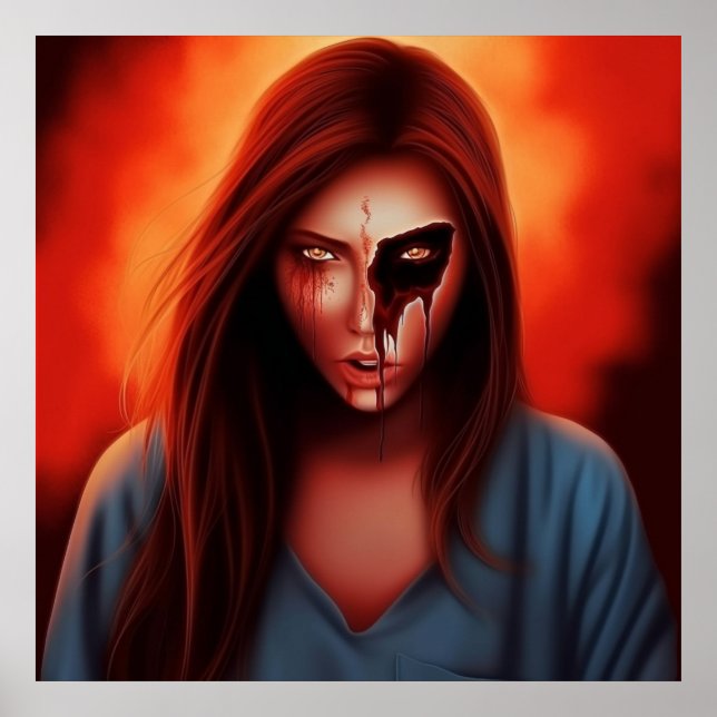 Poster Fille Super Héros (Frente)