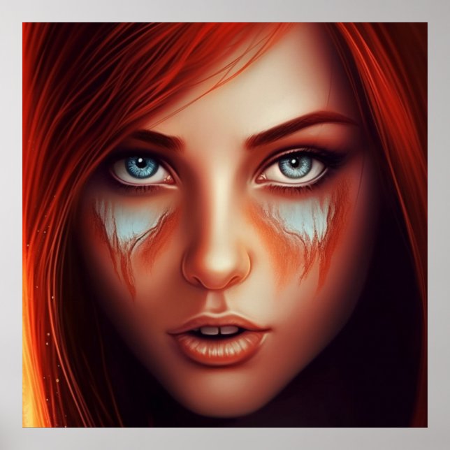 Poster Fille Super Héros (Frente)