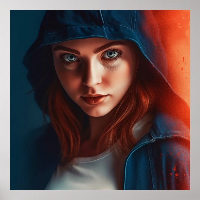 Poster Fille Super-Héros (Frente)