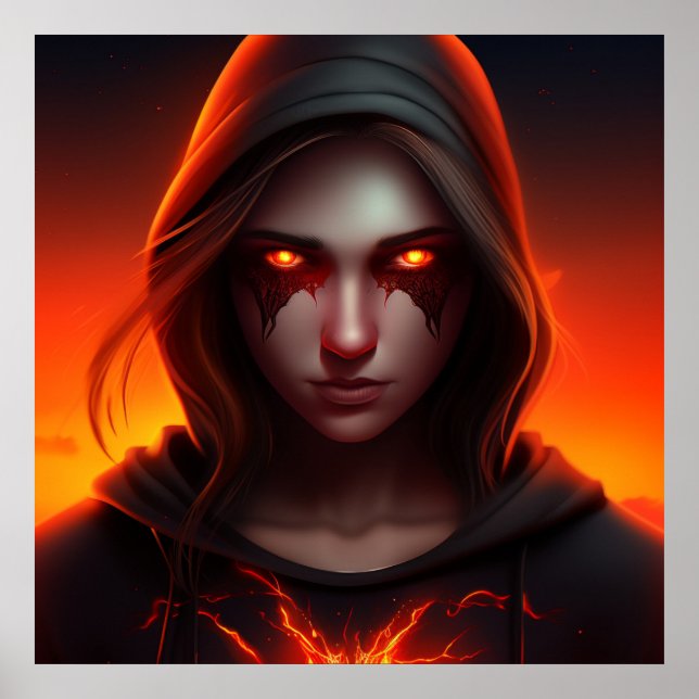 Poster Fille Super Héros (Frente)