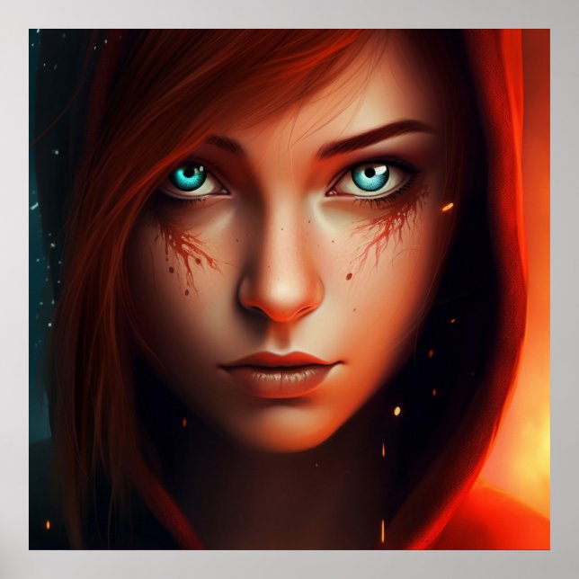 Poster Fille Super-Héros (Frente)