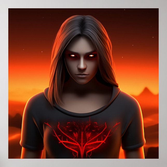 Poster Fille Super Héros (Frente)