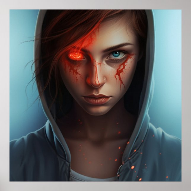 Poster Fille Super-Héros (Frente)