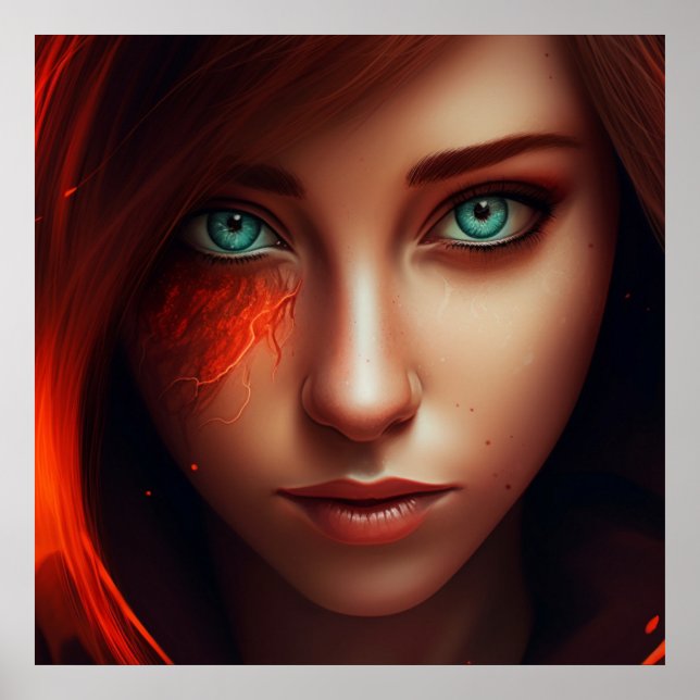 Poster Fille Super-Héros (Frente)