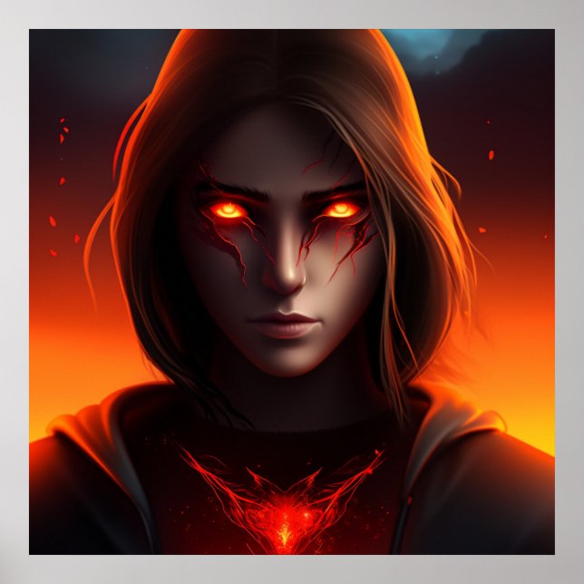 Poster Fille Super Héros (Frente)