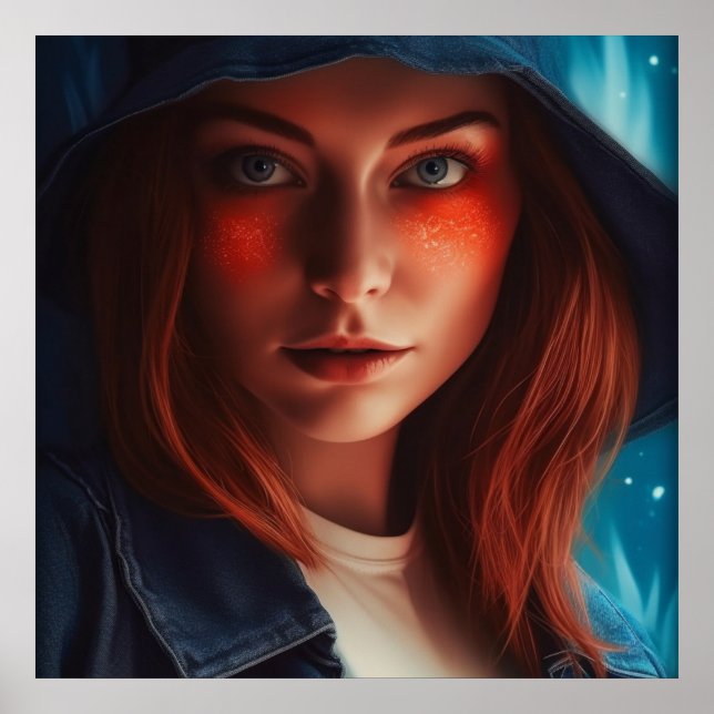 Poster Fille Super-Héros (Frente)