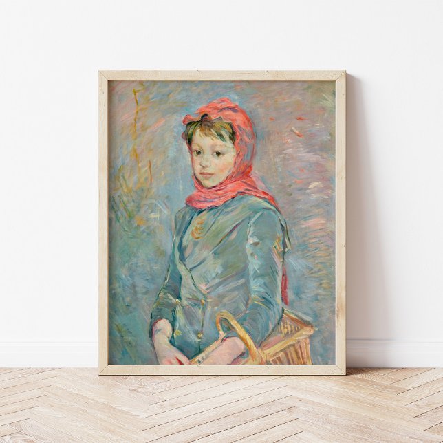 Poster Fillette Portent un Panier | Berthe Morisot (Criador carregado)
