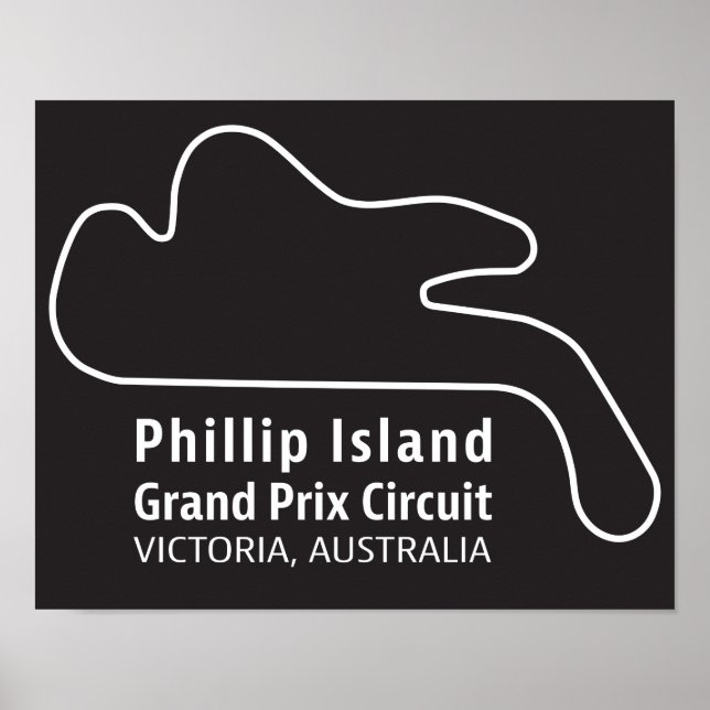 Poster Fillip Island Grand Prix Circuit Art (Frente)