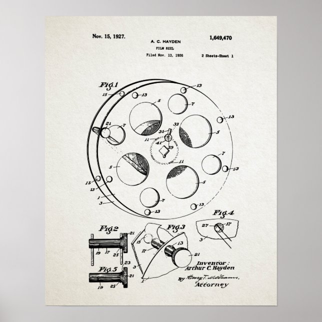 Poster FILM REEL Patent (Frente)
