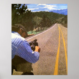 Pôster Filmagem de uma estrada rural