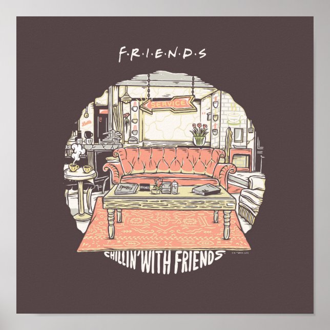 Poster Filmando com Cartoon FRIENDS™ (Frente)