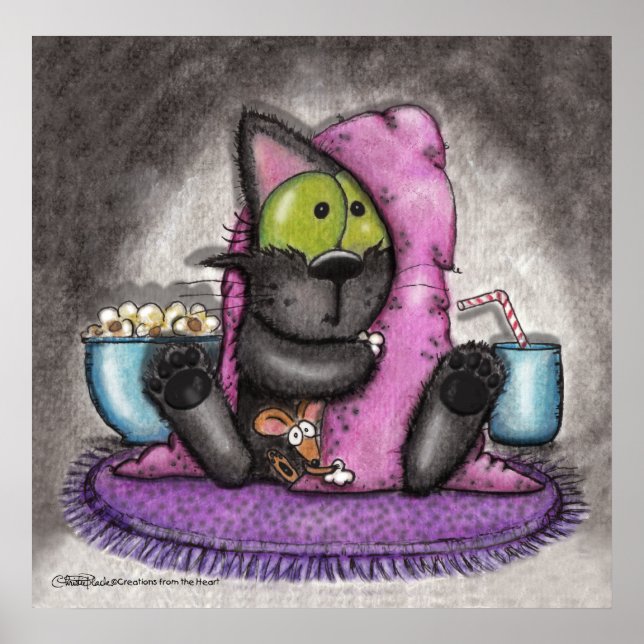 Pôster Filme assustador - Gato e Rato (Frente)