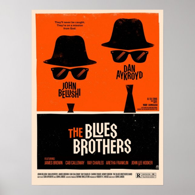 Poster filme clássico The Blues Brothers (Frente)