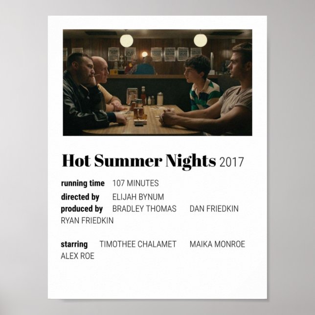Poster filme das noites de verão (Frente)