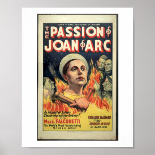 Poster Filme de 1929 Paixão de Joana d'Arc