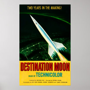 Poster Filme de filme de ficção Sci Fi retrô Hollywood