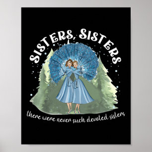 Poster Filme de Natal Branco das Irmãs 1954 Neve Natal Ho