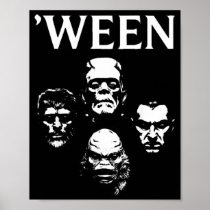 Poster Filme de Terror Halloween Clic Fantasia de Monstro