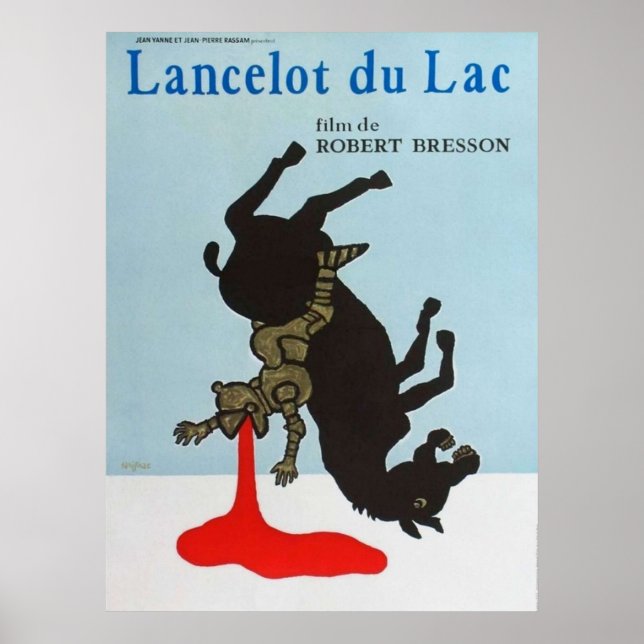 Poster Filme Lancelot du Lac Robert Bresson (Frente)