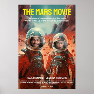 Poster Filme Personalizado Mars Adventure Science Fiction