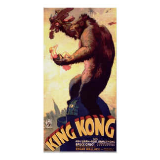 Pôster Filme Retro Vintage do Monstro King Kong