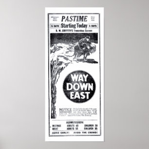 Poster Filme silencioso de Lillian Gish Richard Barthelba