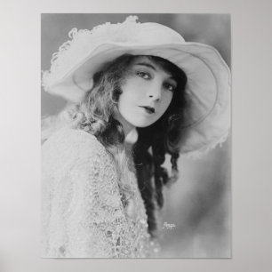 Pôster Filme Silencioso Estrela Lillian Gish