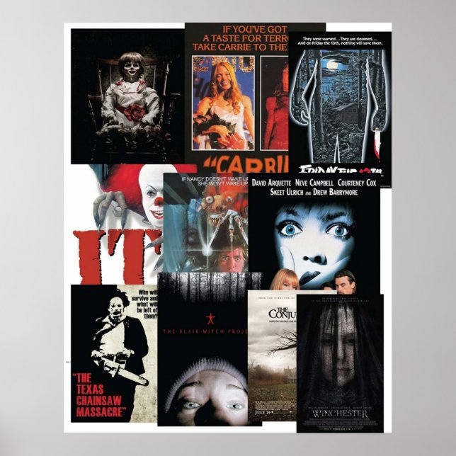 Poster Filmes de terror (Frente)