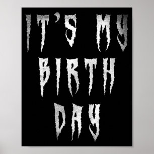 Poster Filmes de Terror de Aniversário Divertidos para Cr