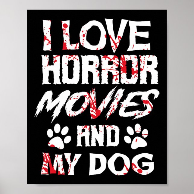 Poster Filmes de terror sonham amantes fãs de Halloween T (Frente)