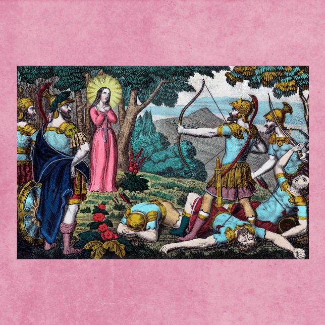 Poster Filomena sendo picada com setas (Criador carregado)