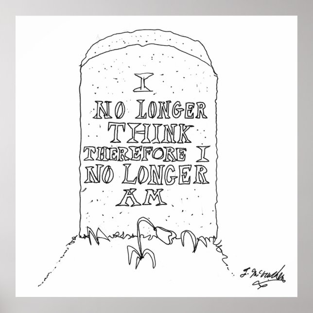 Pôster Filosofia Cartoon 1413 (Frente)