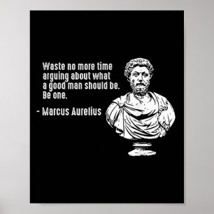 Poster Filosofia cita o professor Stoicismo Marcus Aureli