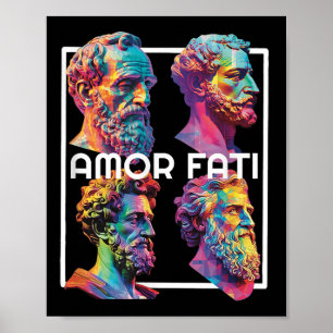 Poster Filosofia do Moderno Estoicismo Antigo Grego Stoic