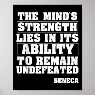 Poster Filosofia Estática de Cotação Motivacional Seneca