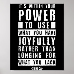 Poster Filosofia Estática Seneca Cotação Inspiracional St