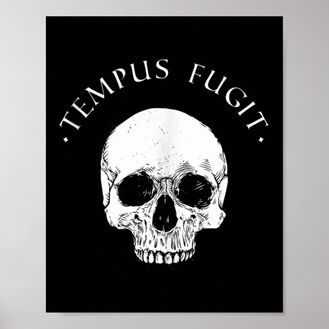 Poster Filosofia Estática Tempus Fingente Estoicismo (Frente)